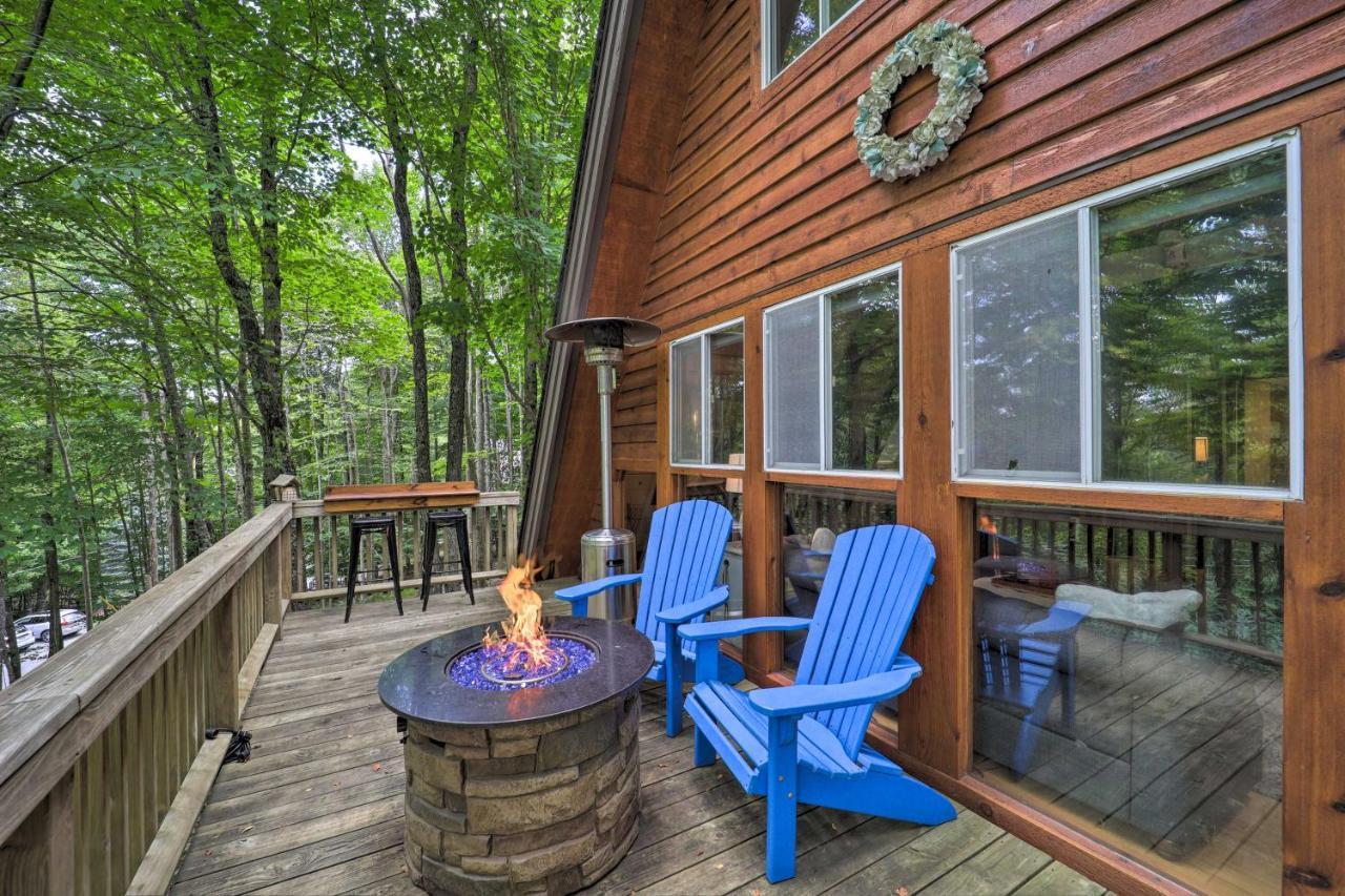 A-Frame Cabin With Hot Tub 1 Mi To Beech Mountain! Экстерьер фото