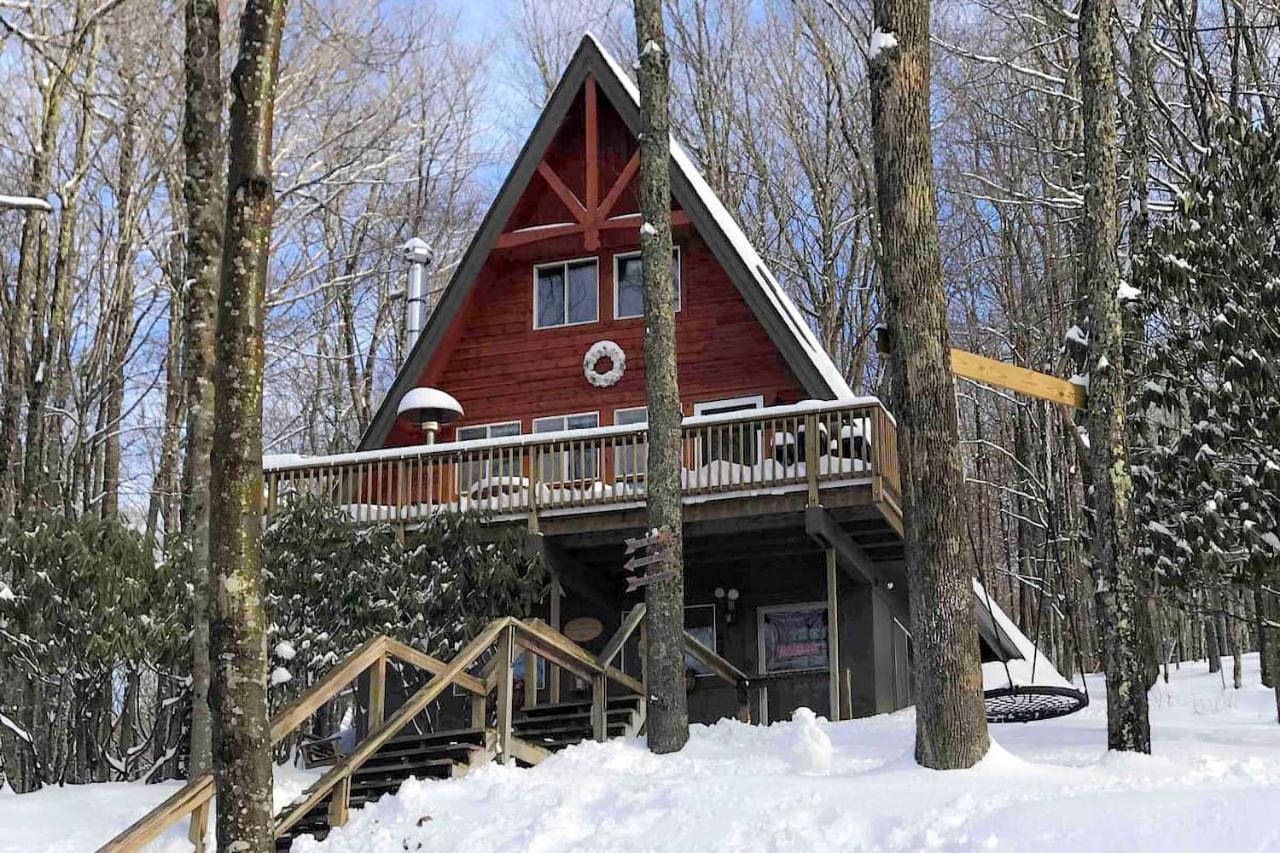 A-Frame Cabin With Hot Tub 1 Mi To Beech Mountain! Экстерьер фото