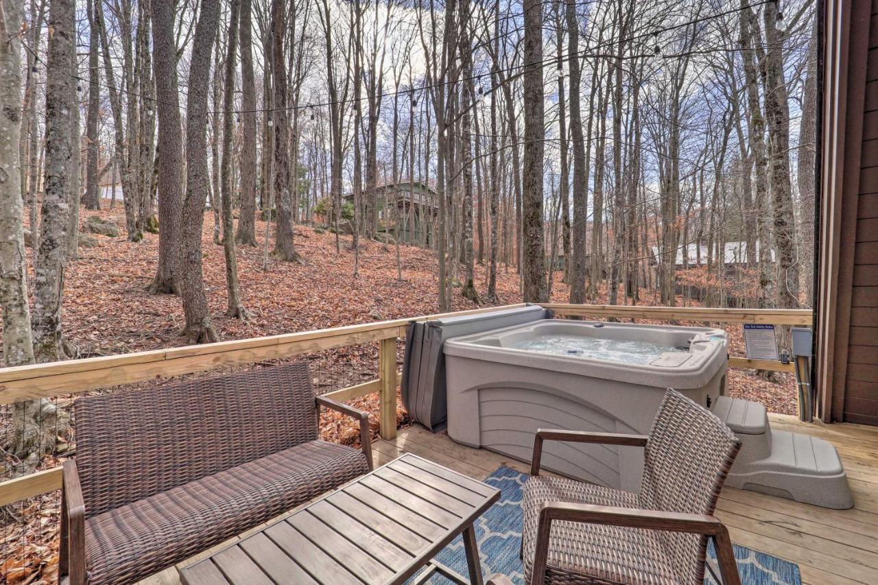 A-Frame Cabin With Hot Tub 1 Mi To Beech Mountain! Экстерьер фото