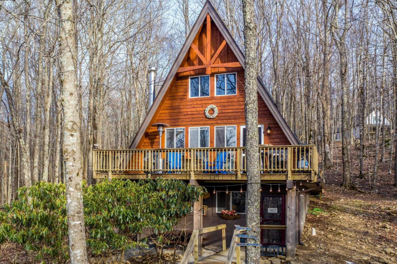 A-Frame Cabin With Hot Tub 1 Mi To Beech Mountain! Экстерьер фото