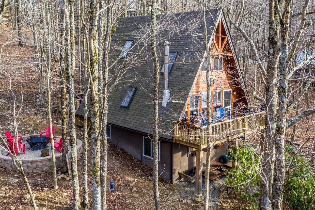 A-Frame Cabin With Hot Tub 1 Mi To Beech Mountain! Экстерьер фото